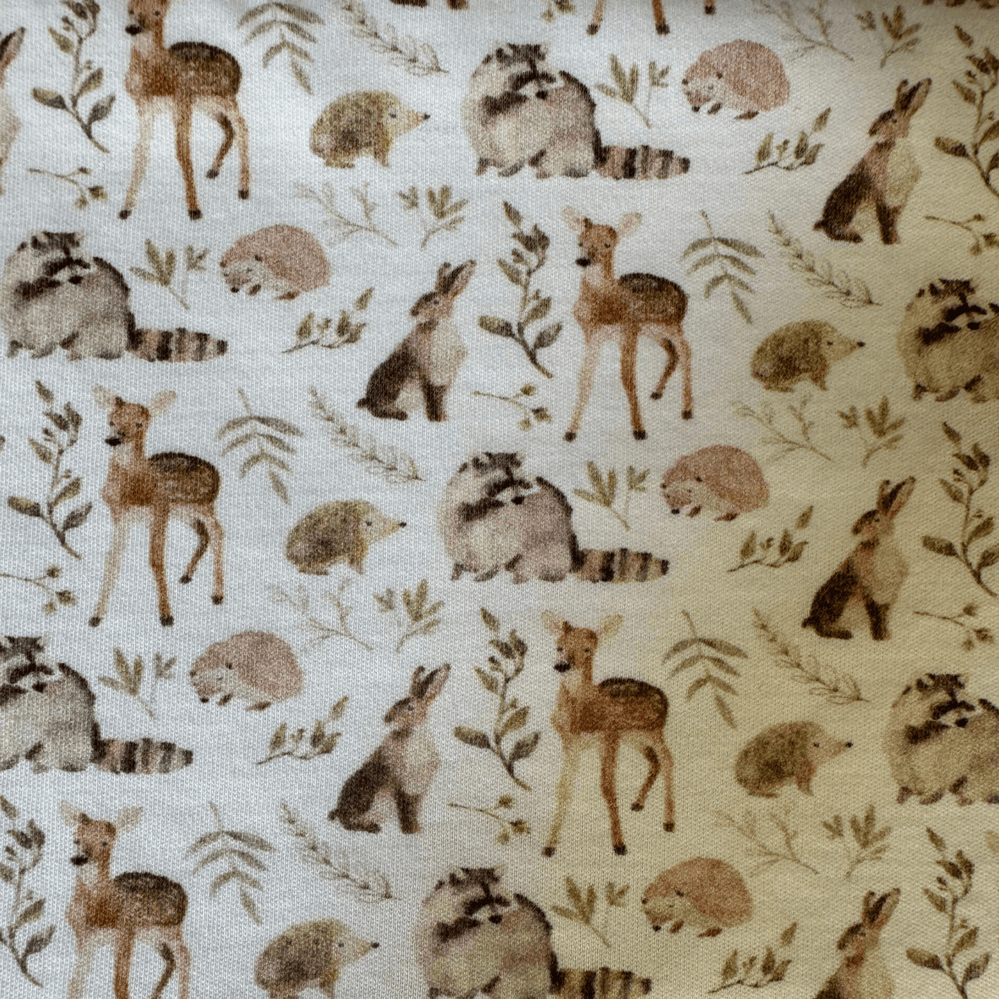 Pima Cotton Forest Animals Print